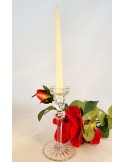 Petit bougeoir en verre