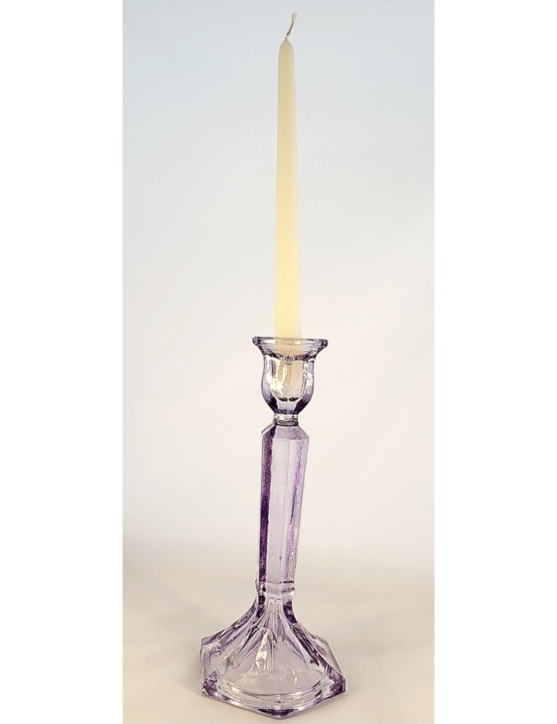 Grand bougeoir en verre