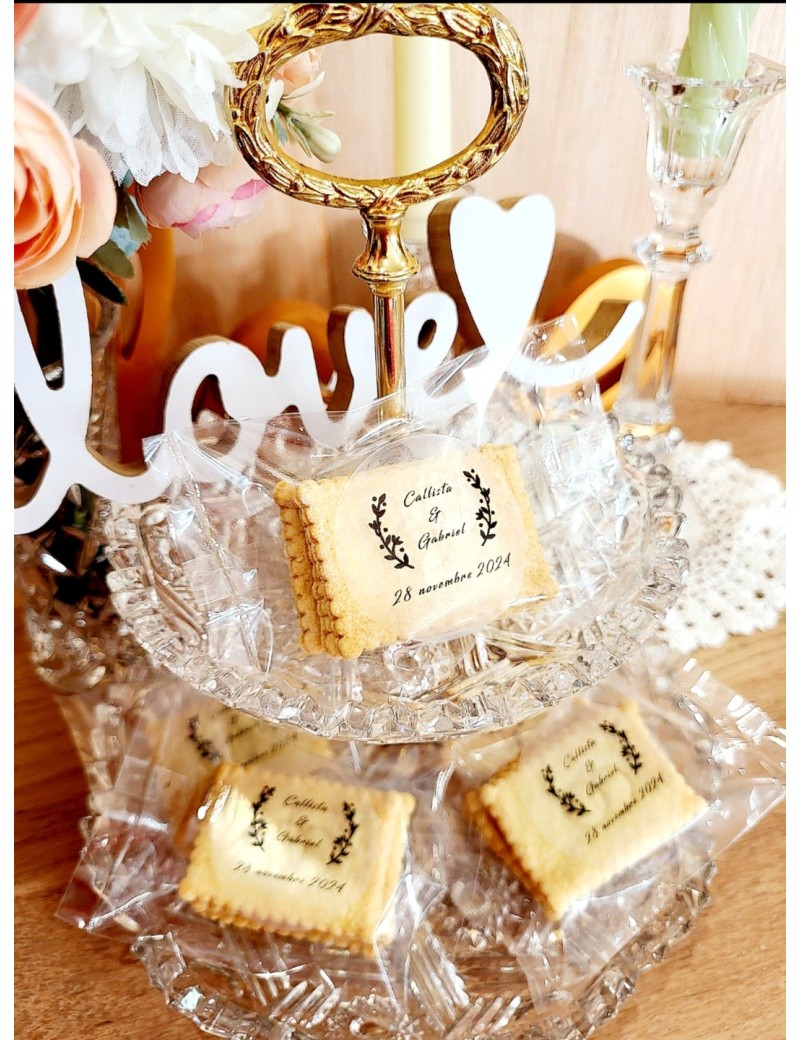 Étiquettes personnalisées biscuits