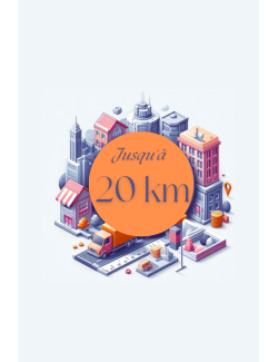 Livraison jusqu'à 20 Km