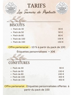 Les sachets de biscuits