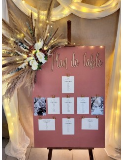 Panneau Plan de table terracotta