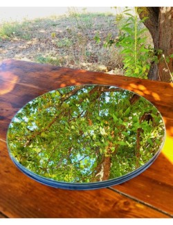 Lot de 6 centres de table miroir